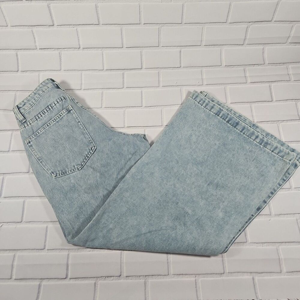 Fashion Casual XS High-Waisted Wide Leg - Women's Denim Jeans with Pockets